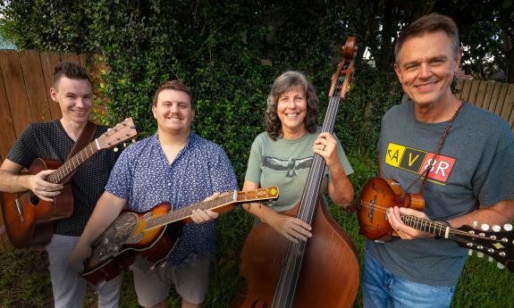 Four members of the North Florida Taildraggers.