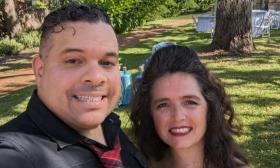 Edwin Barbosa and wife, of Carry The Day band headshot