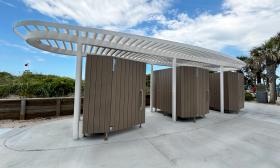 The changing stations at Oceanfront Park