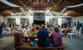 A group celebrating at the The Venue at Historic Stanton Ford