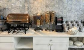 Hot and cold breakfasts cereals are available at Ocean Sands Beach Inn