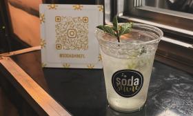 A mojito type drink served at the truck