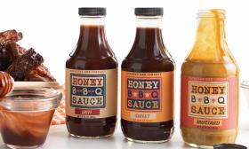 Honey BBQ sauces ranging in flavors