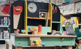 A carpenter's bench for young children