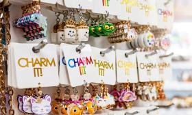 A display of charms for kids