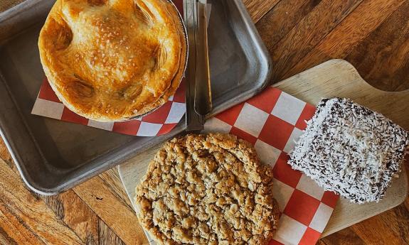 An Aussie pie and other baked goods