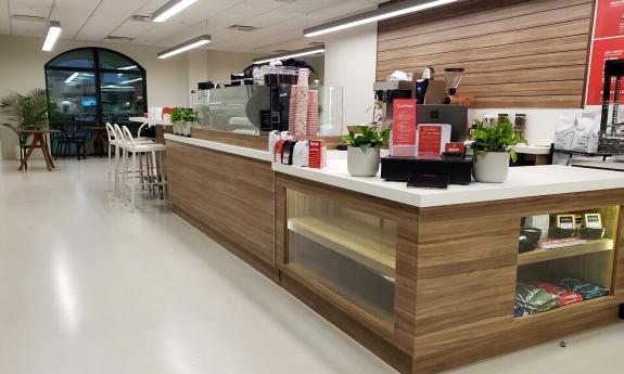 The counter inside the Kookaburra in Nocatee