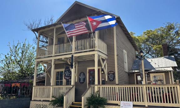 The exterior of Isabela's Bar Cuba house