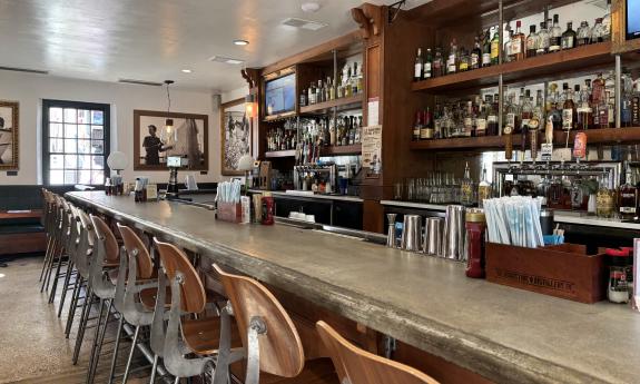 The bar at the St. Augustine Seafood Company