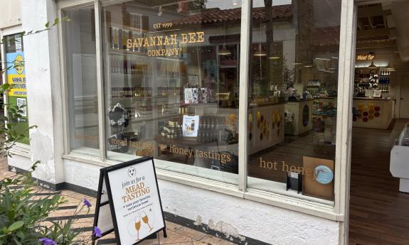 The storefront of the Savannah Bee Company