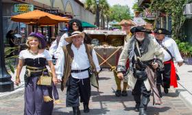 Pirates at the Romanza parade in St. Augustine.