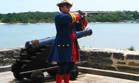 Musket Firing Demonstrations at Fort Matanzas 