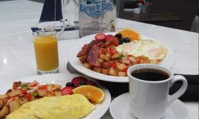 Breakfast at Barnacle Bill's Seafood House at the Holiday Inn Historic in St. Augustine, FL.