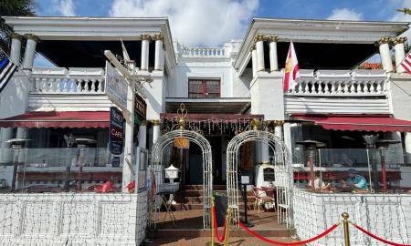 The front exterior of the Tini Martini building overlooking the bayfront