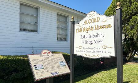 The ACCORD Civil Rights Museum sign and marker