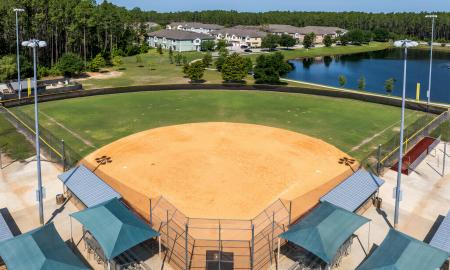 A baseball field at Switzerland Point Park