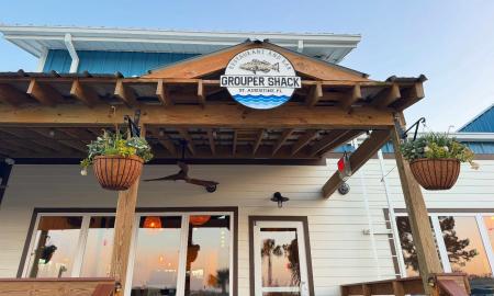 The outside of the restaurant, Grouper Shack