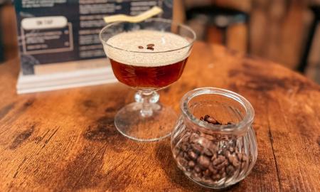 A coffee-based drink served at the lounge