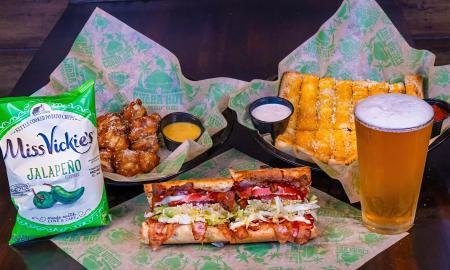 A lunch with appetizers from Cheba Hut