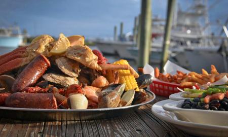 Seafood at Hurricane Patty's in St. Augustine, Florida