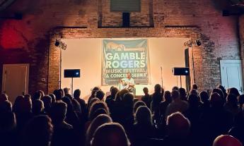 The Gamble Rogers concert stage at the Waterworks