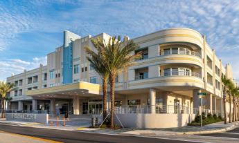 The exterior of Hyatt Place on Vilano Beach