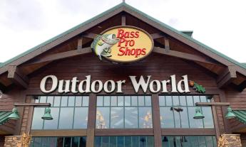 The exterior of Bass Pro Shops