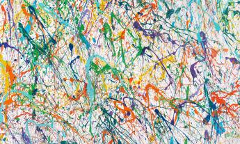 Abstract art in the style of Jackson Pollock, created by Freepik.com