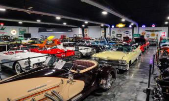 An assortment of vehicles in the showroom