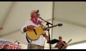 The Landfall Band performing a cover of "Cheeseburger In Paradise" by Jimmy Buffett