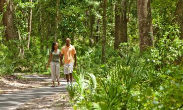 A nature trail at the RiverTown Community.