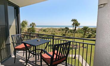 Oceanview balcony at Anastasia Condominiums in Anastasia Island