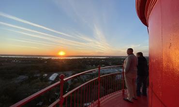 View of the sunset from the St. Augustine Light House