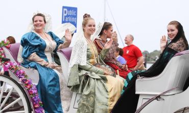 The Royal Court is presented at the Easter Parade in St. Augustine.