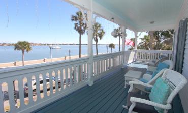 Waterfront views from the Bayfront Westcott House in St. Augustine, Florida