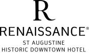 The black and white logo for Renaissance Historic Downtown Hotel